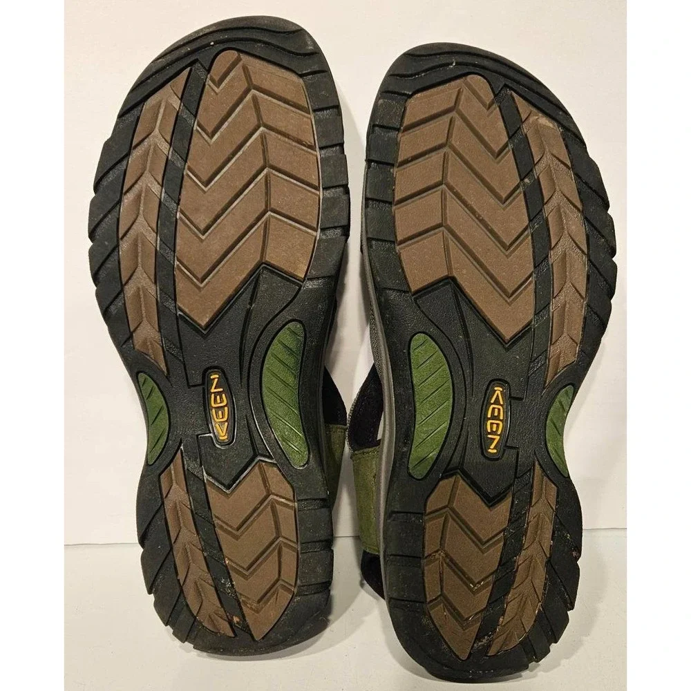 Keen Newport H2 Mens Hiking Sandals Olive Green Black Waterproof Size 14 1001938